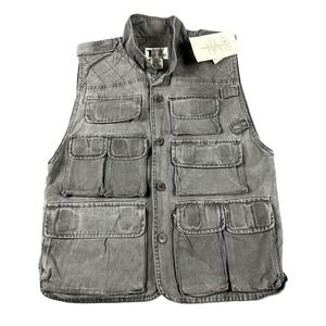 Trail Designs Vest Mens Small Outdoor Safari Utility Multi Pocket Jacket